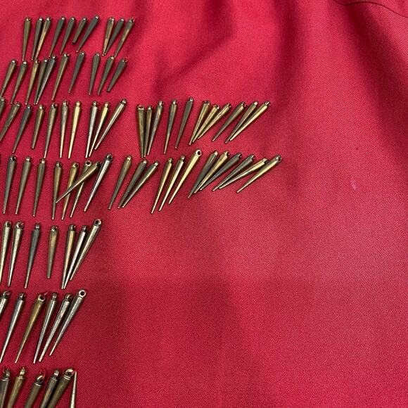 Nameless Red Beaded Cross Sleeveless Cut Out Back Sheath Edgy Mini Dress M - Picture 7 of 11